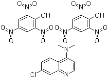 7-氯-N,N-二甲基-4-氨基喹啉和 2,4,6-三硝基苯酚的化合物分子结构 (CAS 196700-80-8)