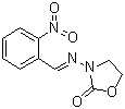 3-[[(2-硝基苯基)亚甲基]氨基]-2-恶唑烷酮分子结构 (CAS 19687-73-1)