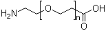 alpha-(2-氨基乙基)-omega-(2-羧基乙氧基)聚氧乙烯分子结构 (CAS 196936-04-6)