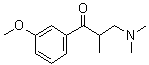 3-(二甲基氨基)-1-(3-甲氧基苯基)-2-甲基-1-丙酮分子结构 (CAS 197145-37-2)