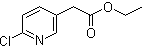 6-氯-3-吡啶乙酸乙酯分子结构 (CAS 197376-47-9)