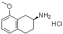 (S)-8-甲氧基-1,2,3,4-四氢萘-2-胺盐酸盐分子结构 (CAS 197446-42-7)
