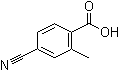 4-氰基-2-甲基苯甲酸分子结构 (CAS 1975-53-7)