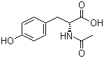 N-乙酰基-D-酪氨酸分子结构 (CAS 19764-32-0)
