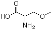 O-甲基-DL-丝氨酸分子结构 (CAS 19794-53-7)