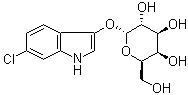 6-氯-1H-吲哚-3-基 alpha-D-吡喃半乳糖苷分子结构 (CAS 198402-61-8)