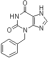 3-苄基黄嘌呤分子结构 (CAS 19844-93-0)