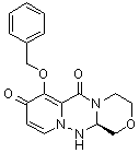 (12aR)-3,4,12,12a-四氢-7-(苯基甲氧基)-1H-[1,4]恶嗪并[3,4-c]吡啶并[2,1-f][1,2,4]三嗪-6,8-二酮分子结构 (CAS 1985607-70-2)
