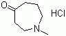 1-甲基六氢氮杂卓-4-酮盐酸盐分子结构 (CAS 19869-42-2)