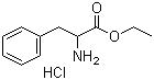 DL-苯丙氨酸乙酯盐酸盐分子结构 (CAS 19881-53-9)