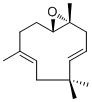 环氧化蛇麻烯 II分子结构 (CAS 19888-34-7)