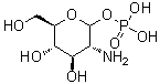 葡萄糖胺 1-磷酸酯分子结构 (CAS 19889-76-0)