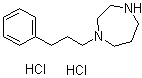 六氢-1-(3-苯基丙基)-1H-1,4-二氮杂卓二盐酸盐分子结构 (CAS 198895-75-9)