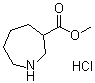 六氢-1H-氮杂卓-3-羧酸甲酯盐酸盐分子结构 (CAS 198959-48-7)