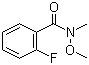 2-氟-N-甲氧基-N-甲基苯甲酰胺分子结构 (CAS 198967-24-7)