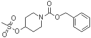 4-[(甲基磺酰基)氧基]哌啶-1-羧酸苄酯分子结构 (CAS 199103-19-0)