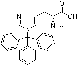 1-(三苯甲基)-D-组氨酸分子结构 (CAS 199119-46-5)