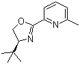 2-[(4S)-4-叔丁基-4,5-二氢-2-噁唑啉基]-6-甲基吡啶分子结构 (CAS 199277-80-0)