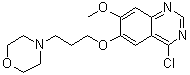 4-氯-7-甲氧基-6-[3-(吗啉-4-基)丙氧基]喹唑啉分子结构 (CAS 199327-59-8)