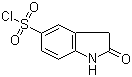 2-氧代吲哚啉-5-磺酰氯分子结构 (CAS 199328-31-9)