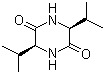 环(L-缬氨酰-L-缬氨酰)分子结构 (CAS 19943-16-9)
