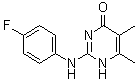 2-[(4-氟苯基)氨基]-5,6-二甲基-4(1H)-嘧啶酮分子结构 (CAS 199463-17-7)