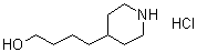 4-哌啶丁醇盐酸盐分子结构 (CAS 199475-41-7)