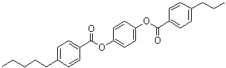 4-戊基苯甲酸 4-[(4-丙基苯甲酰基)氧基]苯基酯分子结构 (CAS 199540-45-9)