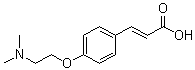 (E)-3-[4-[2-(二甲基氨基)乙氧基]苯基]-2-丙烯酸分子结构 (CAS 199678-86-9)