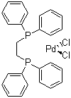 1,2-二(二苯基膦基)乙烷二氯化钯(II)分子结构 (CAS 19978-61-1)
