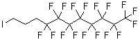 structure of CAS# 200112-75-0, 3-(Perfluorooctyl)propyl iodide;3-Perfluorooctyl-1-iodopropane; 4,4,5,5,6,6,7,7,8,8,9,9,10,10,11,11,11-Heptadecafluoroundecyl iodide