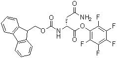 N2-[(9H-芴-9-基甲氧基)羰基]-D-天冬氨酰胺五氟苯基酯分子结构 (CAS 200193-34-6)
