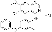 6,7-Dimethoxy-N-(2-methyl-4-phenoxyphenyl)-4-quinazolinamine hydrochloride (1:1) molecular structure (CAS 2002381-31-7)
