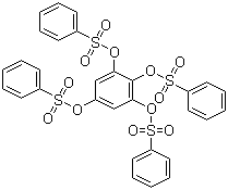 1,2,3,5-苯四醇四苯磺酸酯分子结构 (CAS 20032-32-0)