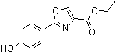 2-(4'-羟基苯基)-1,3-恶唑-4-羧酸乙酯分子结构 (CAS 200400-76-6)