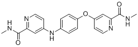 structure of CAS# 2004659-83-8, Sorafenib Related Compound 11;N-methyl-4-[4-[2-(methylcarbamoyl)pyridin-4-yl]oxyanilino]pyridine-2-carboxamide