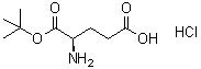 structure of CAS# 200616-62-2, D-Glutamic acid 1-(1,1-dimethylethyl) ester hydrochloride