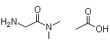 2-氨基-N,N-二甲基乙酰胺单乙酸盐分子结构 (CAS 200634-33-9)