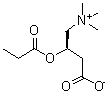 丙酰基-L-肉碱分子结构 (CAS 20064-19-1)