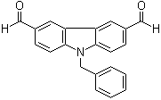 9-(苯基甲基)-9H-咔唑-3,6-二甲醛分子结构 (CAS 200698-05-1)
