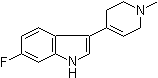 6-氟-3-(1,2,3,6-四氢-1-甲基-4-吡啶基)-1H-吲哚分子结构 (CAS 200714-10-9)