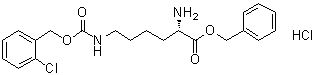 N6-[[(2-氯苯基)甲氧基]羰基]-L-赖氨酸苯基甲酯单盐酸盐分子结构 (CAS 201008-12-0)
