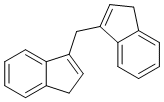 双-(3-茚基)甲烷分子结构 (CAS 201297-79-2)