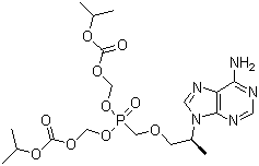 替诺福韦酯分子结构 (CAS 201341-05-1)