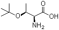 O-叔丁基-L-别苏氨酸分子结构 (CAS 201353-89-1)