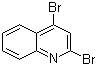 2,4-二溴喹啉分子结构 (CAS 20151-40-0)
