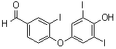 4-(4-Hydroxy-3,5-diiodophenoxy)-3-iodobenzaldehyde molecular structure (CAS 2016-08-2)
