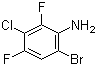 6-溴-3-氯-2,4-二氟苯胺分子结构 (CAS 201849-12-9)