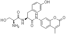 L-丝氨酰-N-(4-甲基-2-氧代-2H-1-苯并吡喃-7-基)-L-酪氨酰胺分子结构 (CAS 201855-53-0)