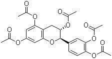 (-)-表儿茶精五乙酸酯分子结构 (CAS 20194-41-6)